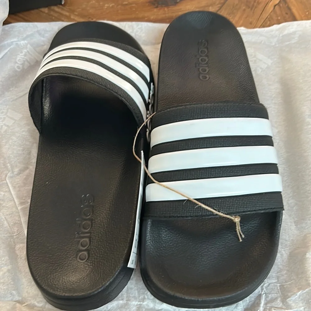 Adidas slide shower sandals women size 11 Men size 10